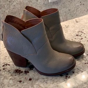 Grey ankle booties